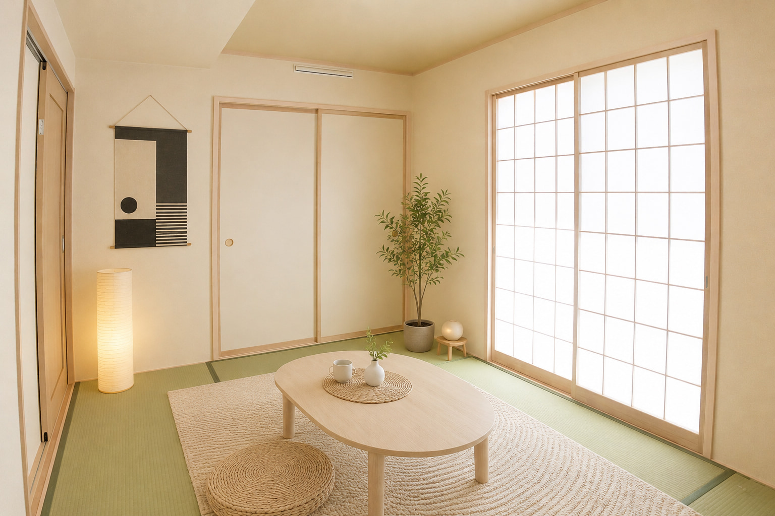 和室 家具消し/CG家具配置加工後